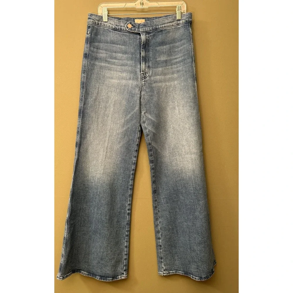 Mother Jeans Women 32 High Rise The Tab Roller Skimp Out Of Town Wide Leg 34x30 - Picture 4 of 16